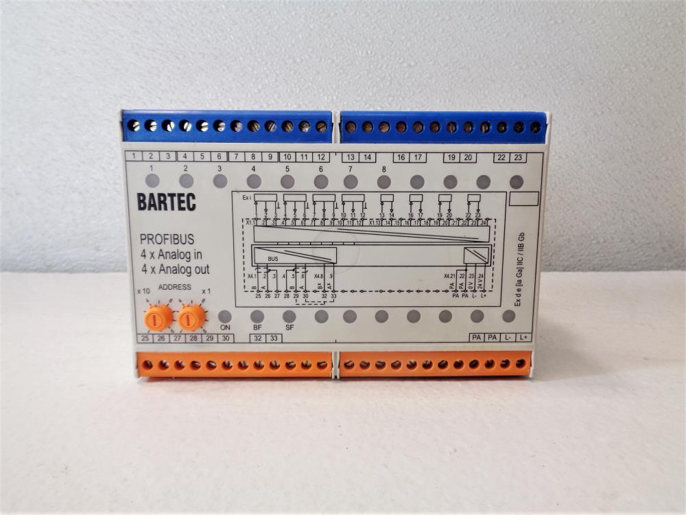 Bartec Profibus Interface 8 x 4 to 20 mA, Type 07-7331-230H/1010